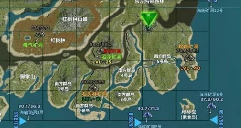 方舟生存进化游戏中飞龙谷所在的具体地图名称是什么