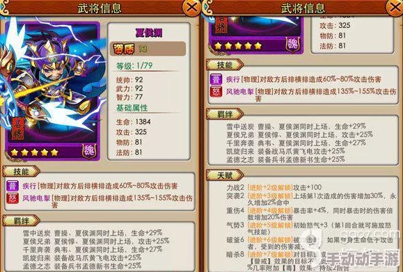 深入解析《放开那三国3》中夏侯渊的角色表现与实力评估 深入解析《放开那三国3》中夏侯渊的角色表现与实力评估