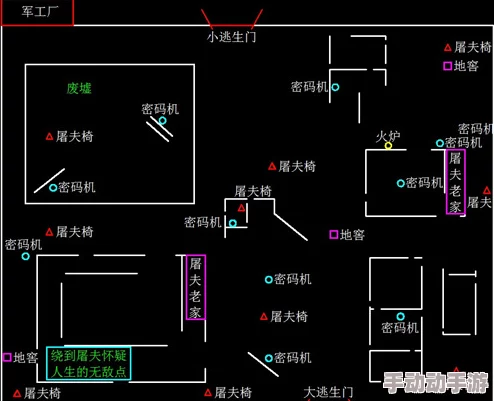 第五人格军工厂地图全面解析：密码机分布位置详解指南