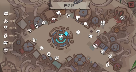 贪婪洞窟2全面解析:巴萨坦城镇地图一览及图标作用详解指南 贪婪洞窟2全面解析:巴萨坦城镇地图一览及图标作用详解指南