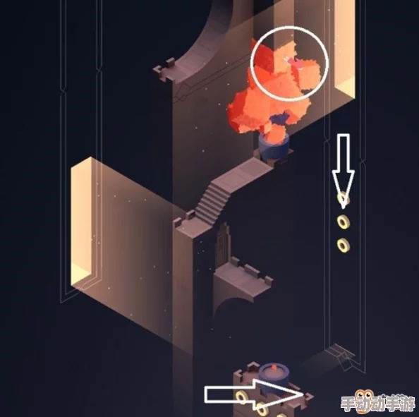 《纪念碑谷2》新手必看：第一关滑动按钮图文详解通关攻略