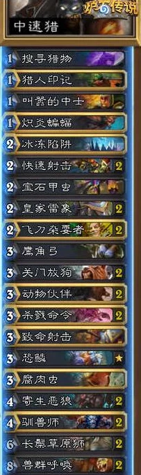 炉石传说新版本热门!平民中速猎策略助你冲上传说段位 炉石传说新版本热门!平民中速猎策略助你冲上传说段位