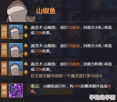 火影忍者手游2024热门通灵术山椒鱼高效实战攻略